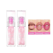 2pcs QIBEST Lip Oil Gloss Temperature Color Changing Moisturizing Makeup Lipstick Hydrating Lip Plumper Extreme Lip Care Cosmetics