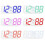 (Red) LED Night Wall Clock 3D Digital Alarm Watch Display Temperature Modern USB Gift~ 3