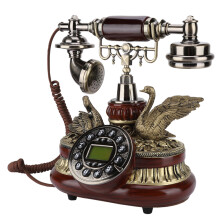 Vintage Retro Telefon Forgótárcsás Antik Vezetékes FSK/DTMF Irodai Otthoni Automatikus IP