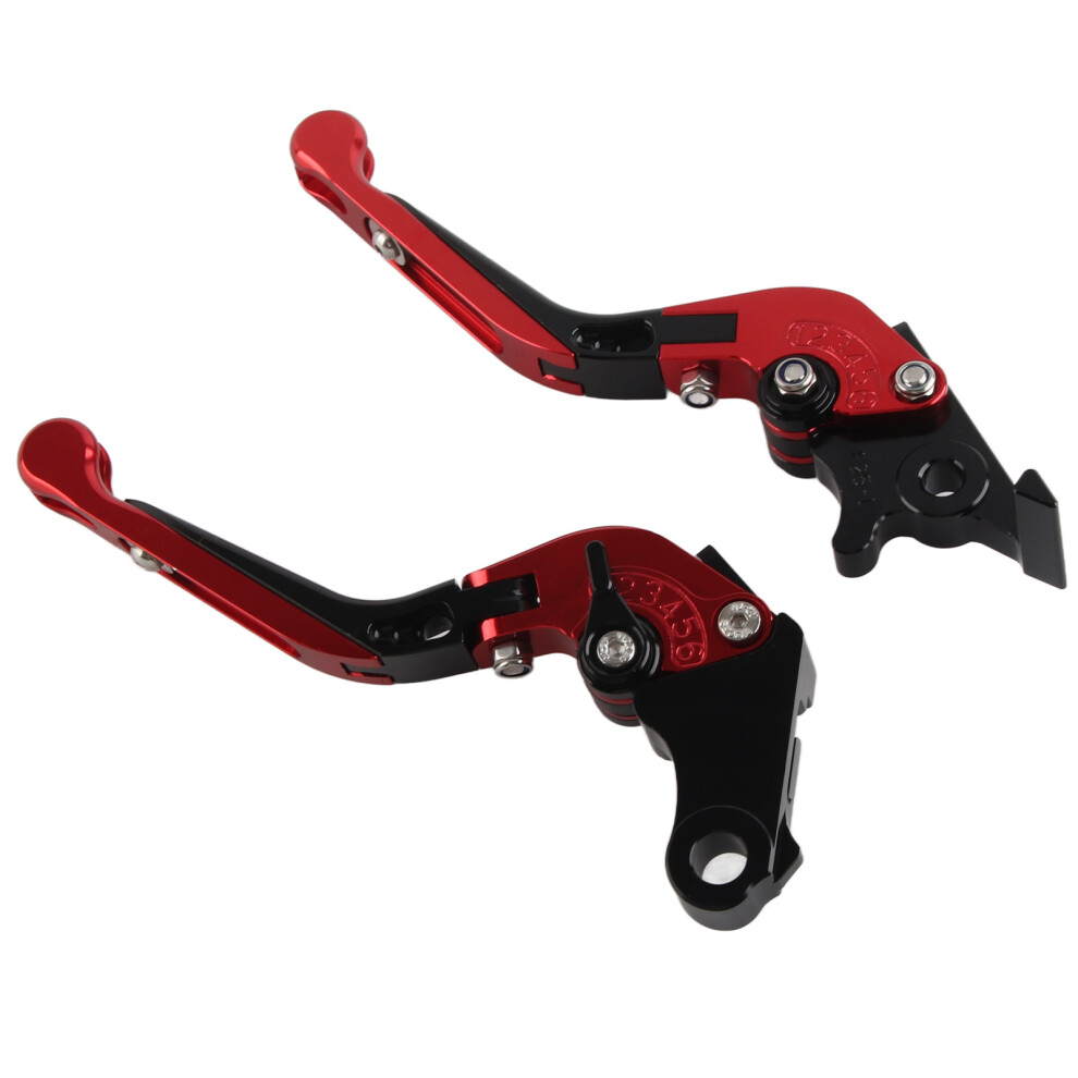 Cnc 6061 Folding Clutch Lever 125Cc, Adjustable Red 5091393427944