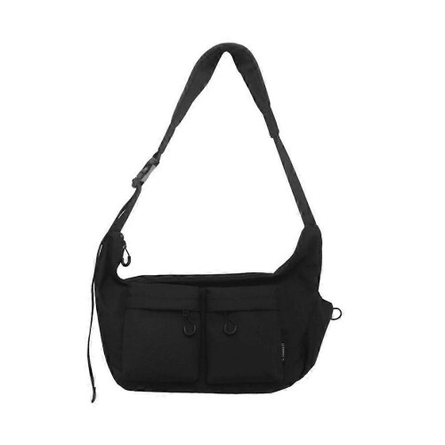 (Black) Dallaswind Large Capacity Messenger Bag, multi-pocket, Large capacity,waterproof