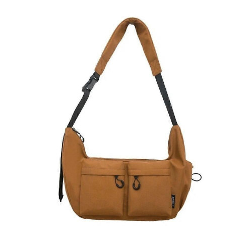 (Brown) Dallaswind Large Capacity Messenger Bag, multi-pocket, Large capacity,waterproof