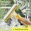 (White)3 in 1 Window Cleaning Scraper,2025 New Squeegee for Shower Glass Spray Function 3