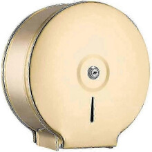 Elegant Wall-Mounted Toilet Paper Holder in Brushed Bronze Finish - Brass Construction for Durability