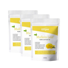 (60pcs)Mullein Leaf Tea Bags Herbal Lung Cleansing Breathing Cough Relieve Tea
