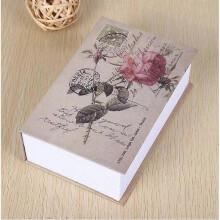 (Rose) Portable Hidden Safe Book With Combination Lock Safe Money Storage Secret Book