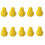 Lemon Themed Acrylic Beads For Handmade-Yellow pear shape 1