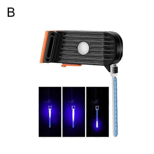 (Blue) Photon Drop Light USB Rechargeable Bicycle Rear Light 3 Light Modes Sturdy