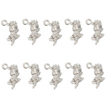 Christmas Crafting Beads Premium Metal Component For-Rose