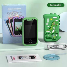 (Dinosaur green) Kids Smartphone Toy, Landscape Kids Phone, Kids Smart Phone Toy