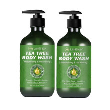 (2pcs) 1-3X Tea Tree Cleansing Shower Gel Nourishes, Moisturizes, Lasts Fragrance, Refreshing, Non greasy Fragrance Shower Gel
