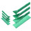 (S, green) Polygons Flat 3-in-1 Measuring Spoons - 2 Spoons with 6 Different Sizes 1