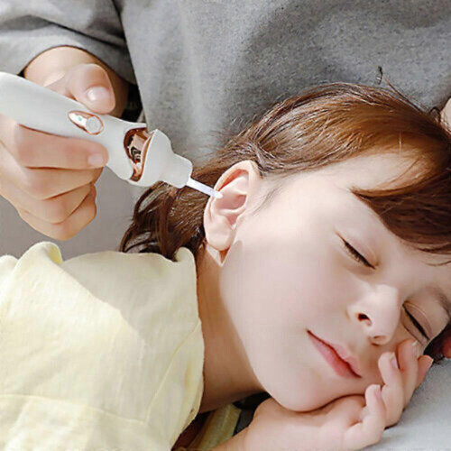 (white) Electric Ear Cleaner with Visual Light for Earwax Removal 1