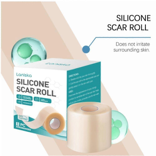 Silicone Scar Roll, Hydrocolloid Roll for Wound Care, Hydrocolloid Patch Bandage 2