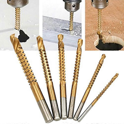 Twist Drill Bit Set Power Tool Accessories 6Pcs,High-Strength Twist Drill Bit 2
