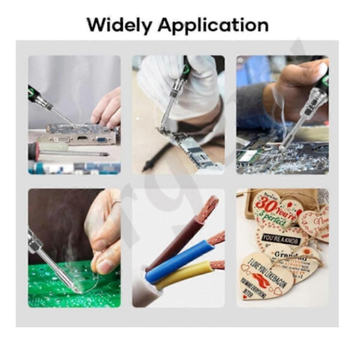 (White) Wireless Portable Soldering Iron Kit, Rechargeable Soldering Pen with Iron Tip 1