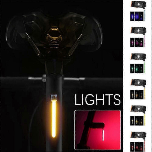 (Red) Photon Drop Light USB Rechargeable Bicycle Rear Light 3 Light Modes Sturdy 1