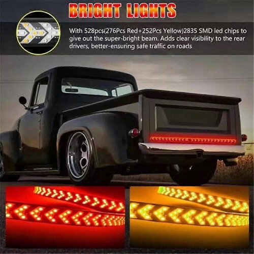 (A, 1m) Fall Warning Signal Driving Light Strip, Car LED Light Strip Decorative Lights 2