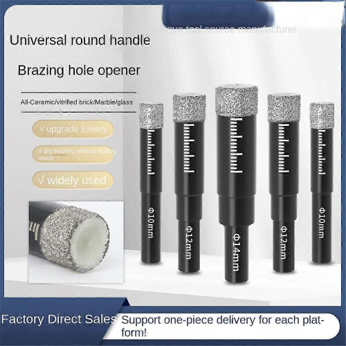 (12mm) Black Diamond Drill Bits Set Compatible Granite Ceramic 5/6/8/10/12/14/16mm 1