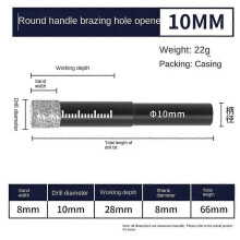 (10mm) Black Diamond Drill Bits Set Compatible Granite Ceramic 5/6/8/10/12/14/16mm