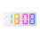 (color02) 6.5" Digital LED Alarm Clock Snooze Display Temperature Time Desk Large Mirror 1