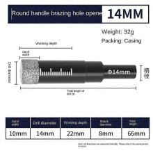 (14mm) Black Diamond Drill Bits Set Compatible Granite Ceramic 5/6/8/10/12/14/16mm