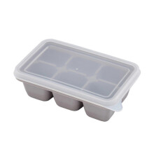 (3x grey) 1/2/3/4pcs 6 Grid Big Ice Tray Mold Box Large Food Grade Silicone Ice Cube Square Tray Mold Diy Bar Pub Wine Ice Blocks Maker Model