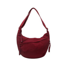 (Wine red) Limorence Women's Fashion Plain Color Nylon Crossbody Bag,Arisefrom Nylon Bag