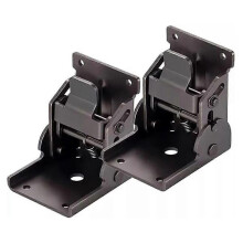 (2pcs, black) 2/4pcs 90 Degrees Self-Locking Folding Hinge Anti-Corrosion Invisible Connector