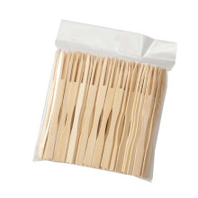 (10cm) 200pcs Disposable Wooden Cutlery Forks Wedding Dessert Birthday Party Fruit Forks Supplies Kitchen Utensil Dessert Cake Scoop