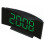 Simple Plastic LED Alarm Clock For Office Desk With-Green 1
