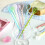 4Pieces Bright Glass Stirring Spoons Long Handle Ideal-BJ01540 3