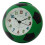 Analog Alarm Clock,Silents None Ticking Clock Battery-Green 1