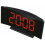 Stylish Digital Room Clock With Large Curved LED Panel And-Red 1