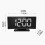 Simple Plastic LED Alarm Clock For Office Desk With-Green 5