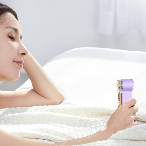 Tragbarer digitaler Handventilator für den Außenbereich,-Gelb 2