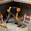 Mini Construction Site Model 1:64 Scale Workers Digging-616 6