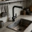Pull Out Kitchen Sink Faucet Easily-Black Comes with two tubes 6