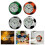 Analog Alarm Clock,Silents None Ticking Clock Battery-Green 3