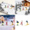 1:64 Scale Hand Painted Figure Miniature People-Snowboard Set 3