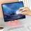 (Round Base, Silver) 360 Metal Portable Laptop Tablet Stand Riser Bracket Adjustable Holder For Desk 2