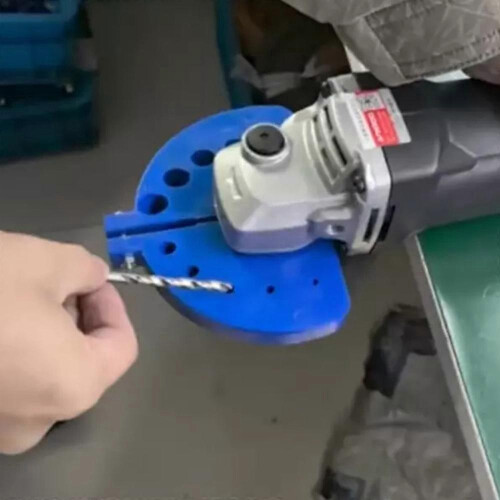 (blue) New Drill Bit Sharpener-Grinding Attachment,Angle Grinder Drill Bit Sharpener 1
