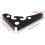 2pcs Heavy Duty Bracket Wall Mount Shelf Bracket for Bookshelf Kitchen (8") Black - DD 2