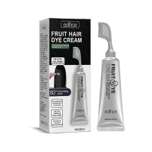 (black)80ml Black Hair Dye Shampoo With Comb Black Hair dye pure plant-based instant hair dye cream to cover hair dye