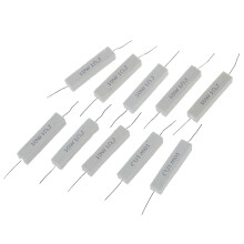 10 Stueck Drahtwiderstand Keramik Zement Widerstand 1 Ohm 5% 10W Watt