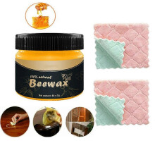 100% Natural Beeswax Furniture Polish - for Interior Wood/Wooden Furniture/Kitchen Worktops