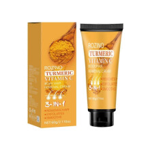 (1pc)1-3X Turmeric Vitamin C Hair Removal Cream, Facial Moisturizing for Women, Upper Lip Remover, Painless, Non-Irritant for Sensitive Skin