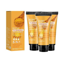 (3pcs)1-3X Turmeric Vitamin C Hair Removal Cream, Facial Moisturizing for Women, Upper Lip Remover, Painless, Non-Irritant for Sensitive Skin