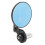 1 Pair Matte Black Round Rearview Mirror 7/8in 4