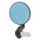 1 Pair Matte Black Round Rearview Mirror 7/8in 5